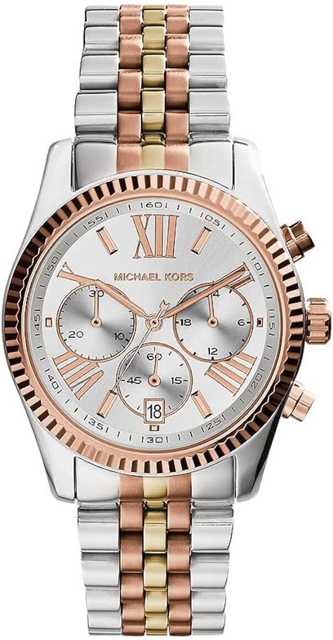 montre michael kors femme lexington bicolore|michael kors watch price women.